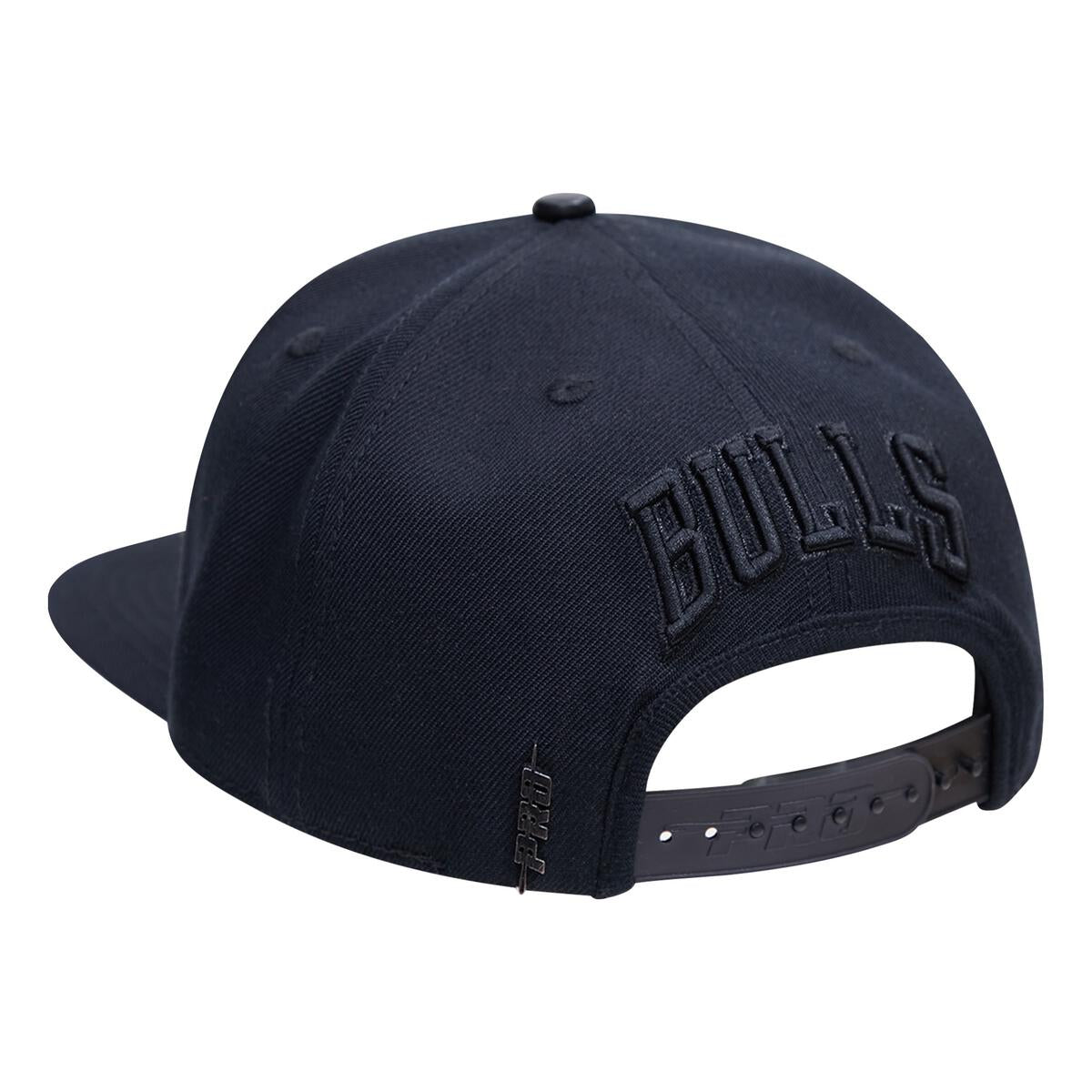 Chicago Bulls Triple Black Wool Blend Pro Six Snapback