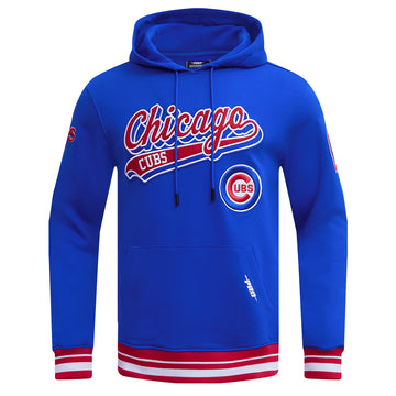 Chicago Cubs P/O Script Tail Hoodie