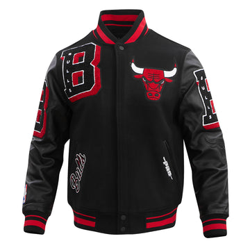 CHICAGO BULLS MASH UP WOOL VARSITY JACKET