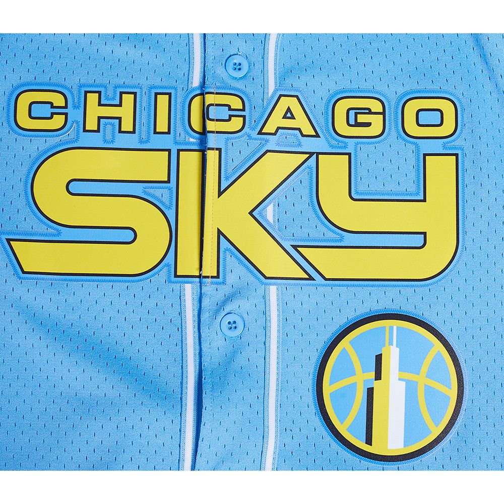Chicago Sky Men's Button Down Mesh Top Mesh