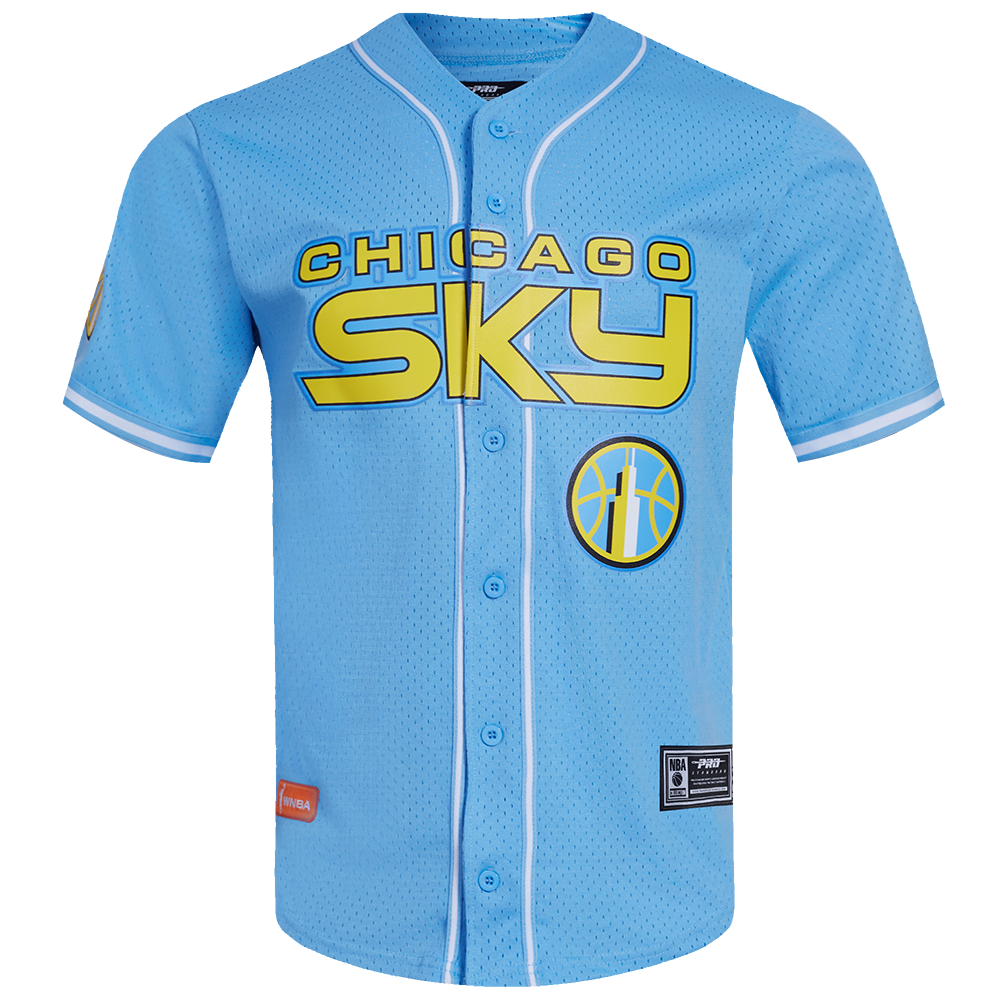 Chicago Sky Men's Button Down Mesh Top Mesh