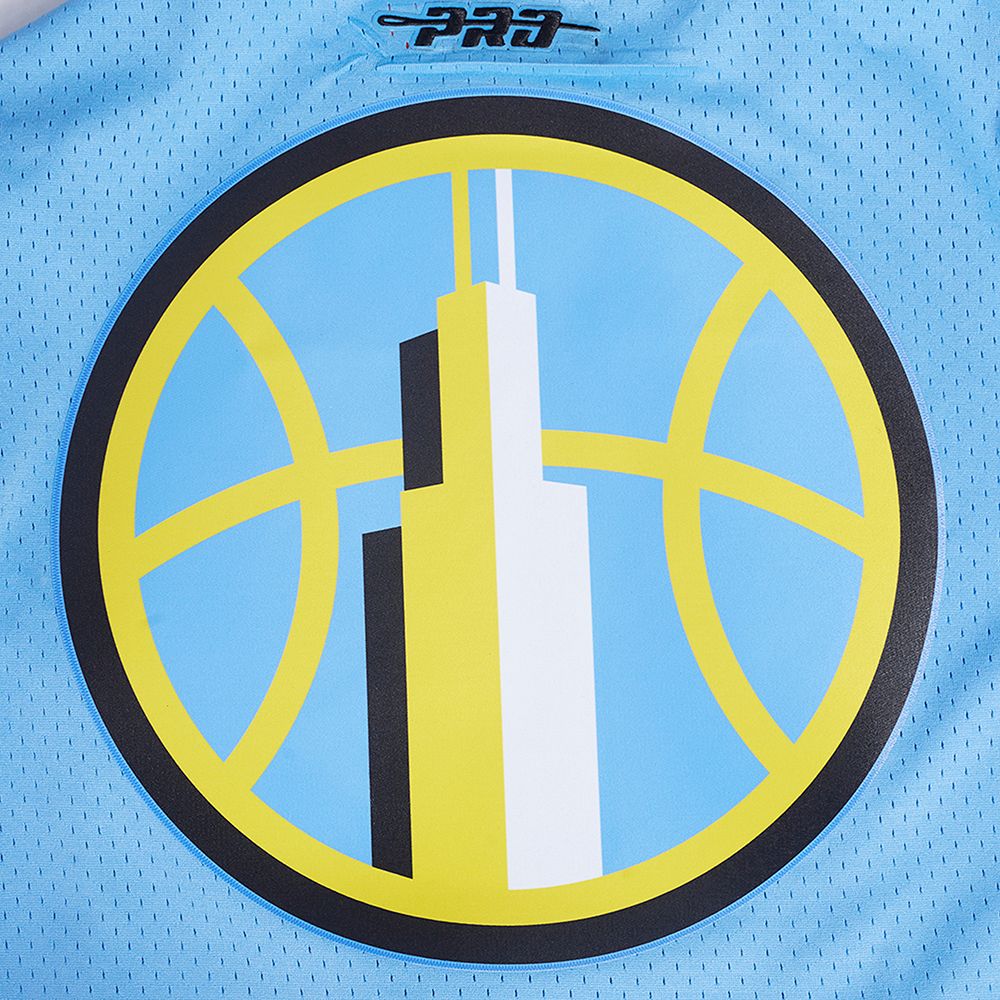 Chicago Sky Men's Button Down Mesh Top Mesh