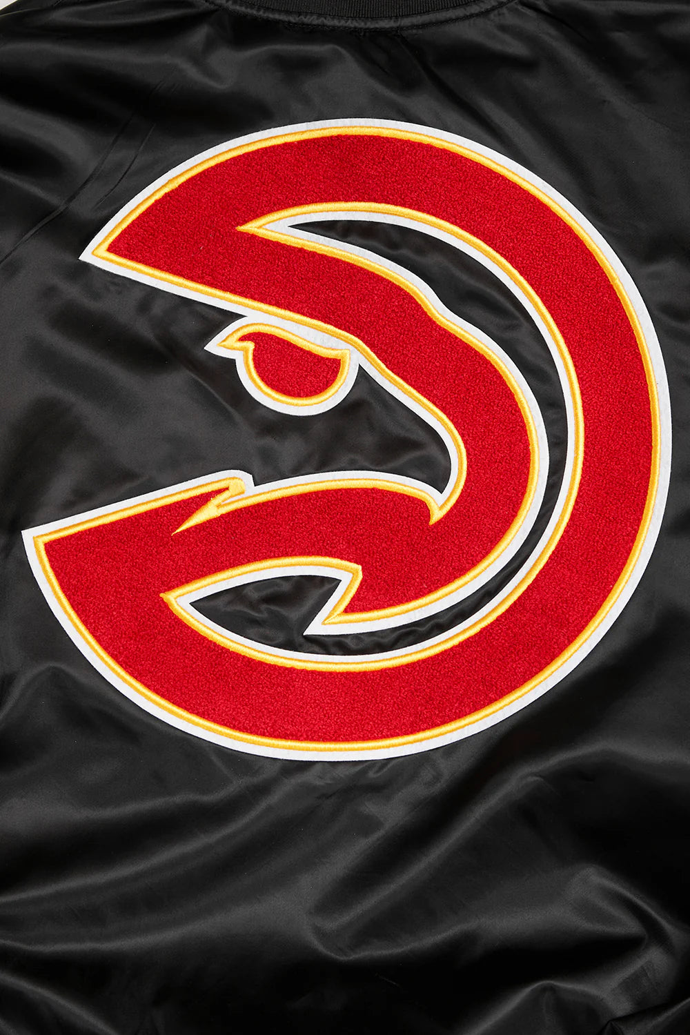 NBA ATLANTA HAWKS RETRO CLASSIC MEN'S RIB SATIN JACKET