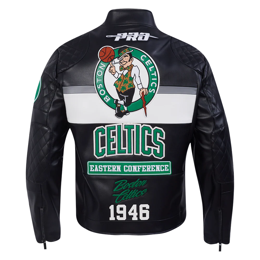 NBA BOSTON CELTICS MEN'S MOTO JACKET