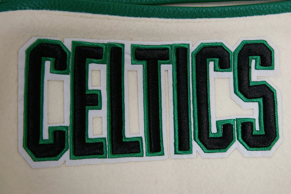 NBA BOSTON CELTICS RETRO CLASSIC MEN'S RIB WOOL VARSITY JACKET