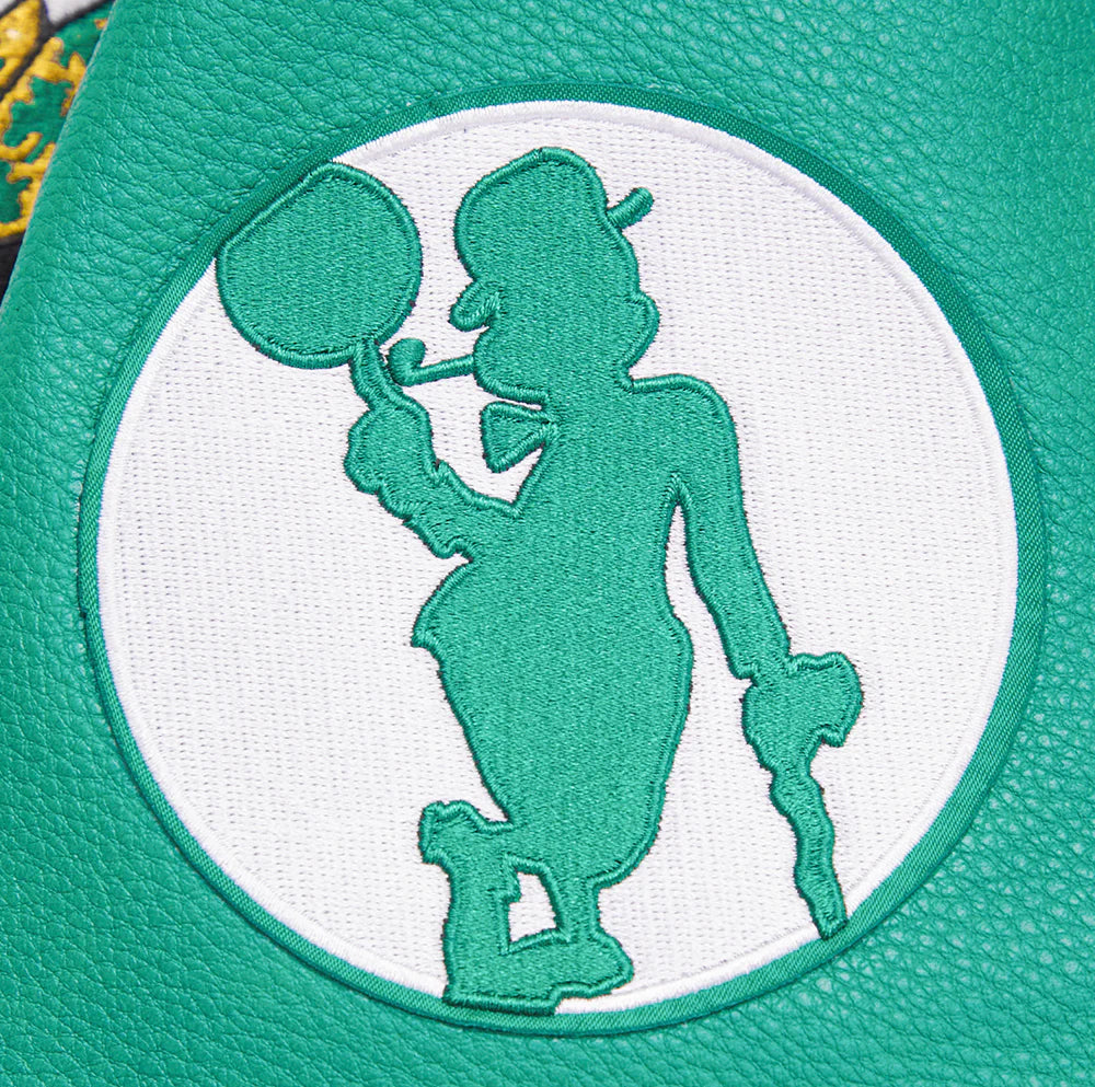 NBA BOSTON CELTICS RETRO CLASSIC WOMEN'S RIB WOOL VARSITY JACKET