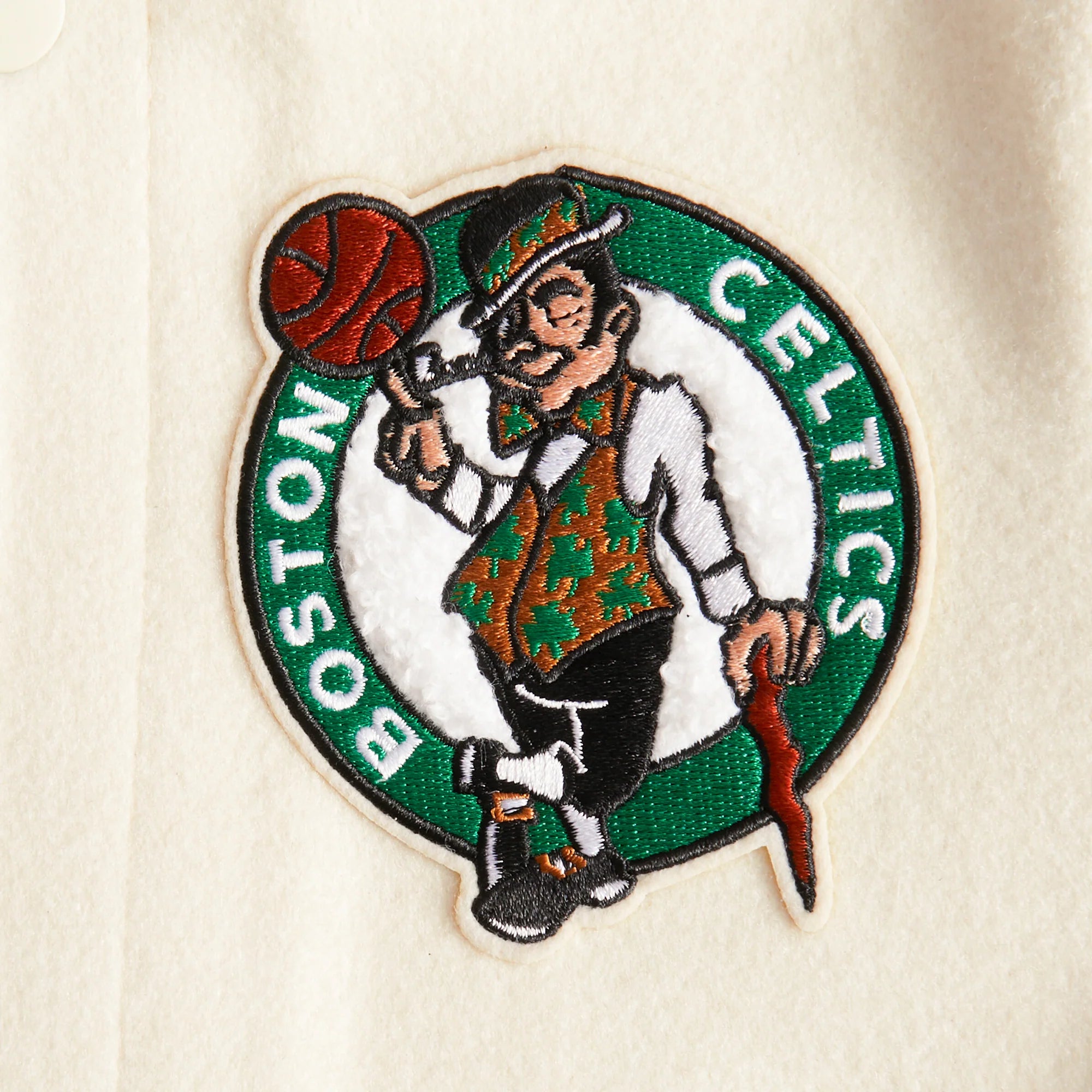NBA BOSTON CELTICS RETRO CLASSIC LITTLE BOYS RIB WOOL VARSITY JACKET