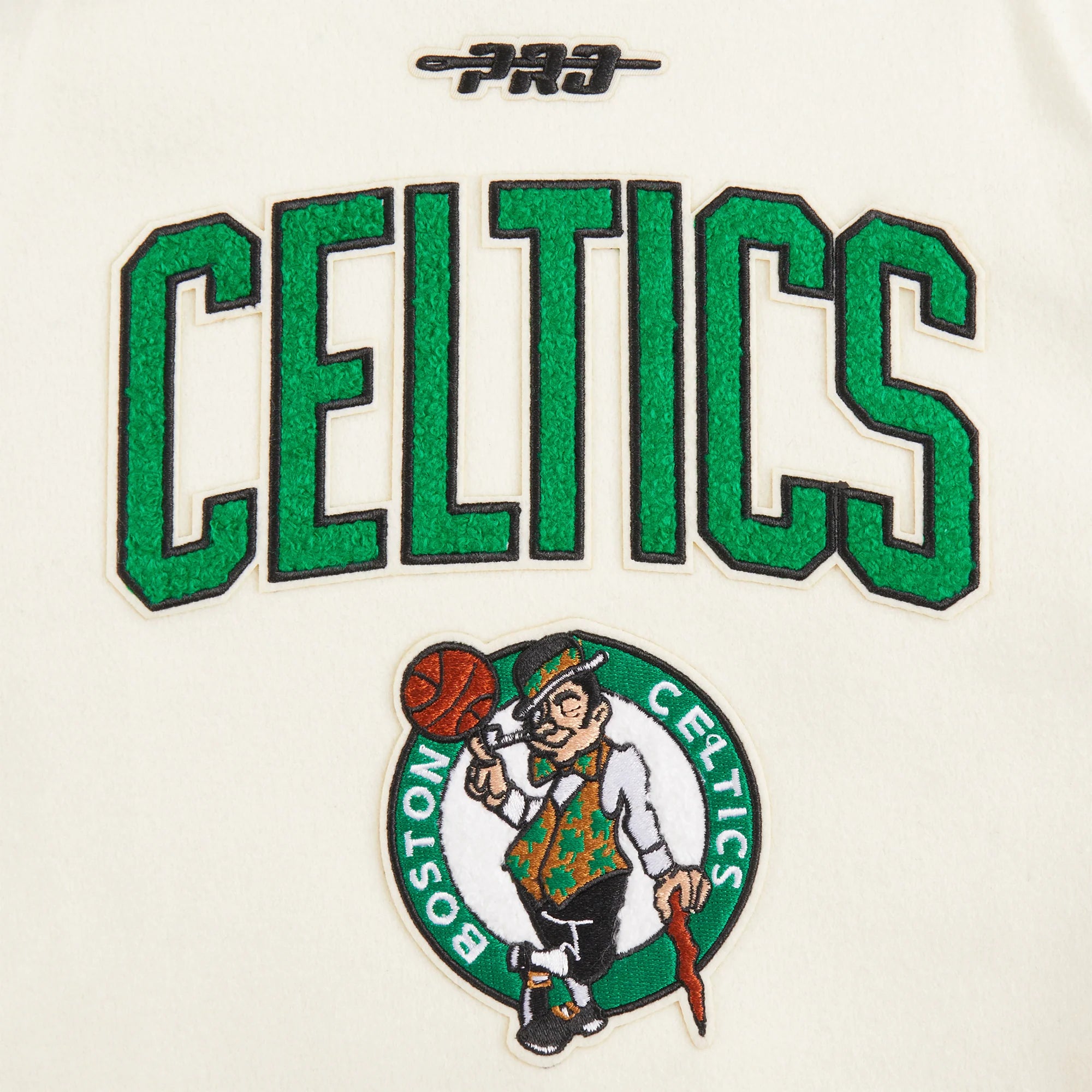 NBA BOSTON CELTICS RETRO CLASSIC TODDLER BOYS RIB WOOL VARSITY JACKET