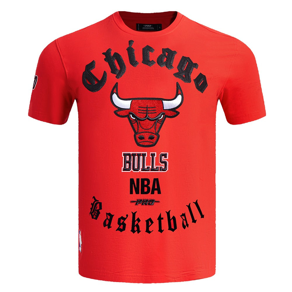 CHICAGO BULLS MEN'S S/S TEE OLD ENGLISH