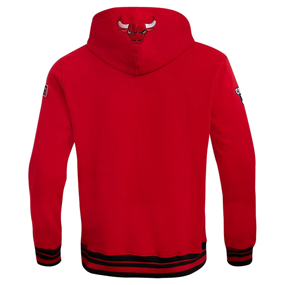 CHICAGO BULLS MEN'S PULL OVER HOODIE SCRIPT TAIL