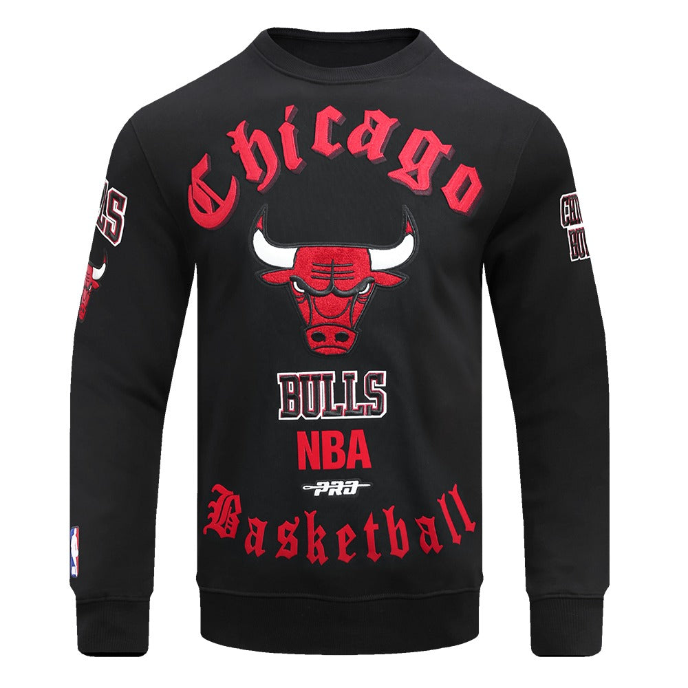 CHICAGO BULLS MEN'S CREWNECK SWEATSHIRT OLD ENGLISH