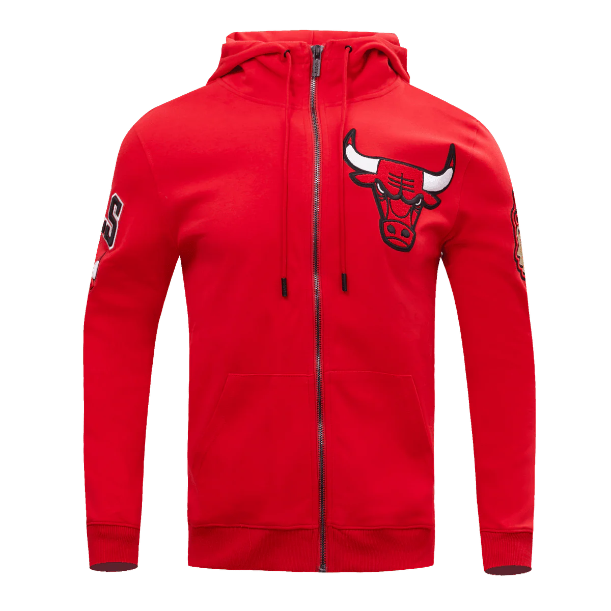 NBA CHICAGO BULLS CLASSIC CHENILLE MEN'S FULL ZIP PULLOVER HOODIE