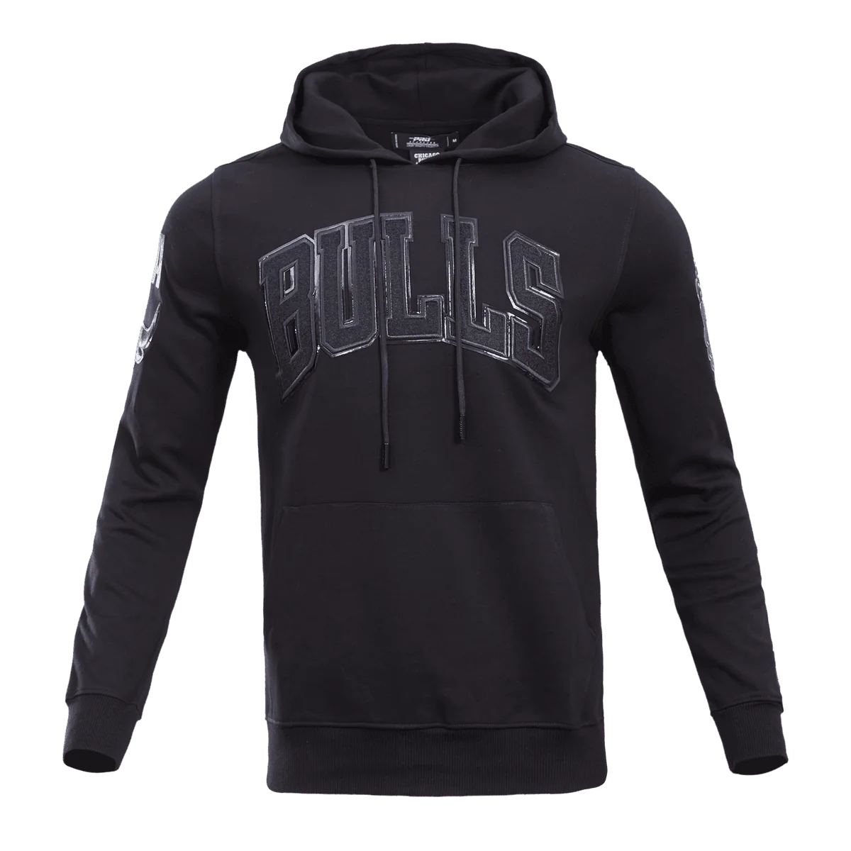 NBA CHICAGO BULLS TRIPLE BLACK LOGO HOODIE TP