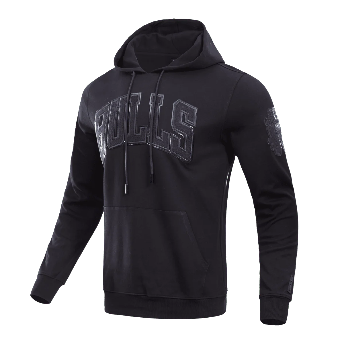 NBA CHICAGO BULLS TRIPLE BLACK LOGO HOODIE TP