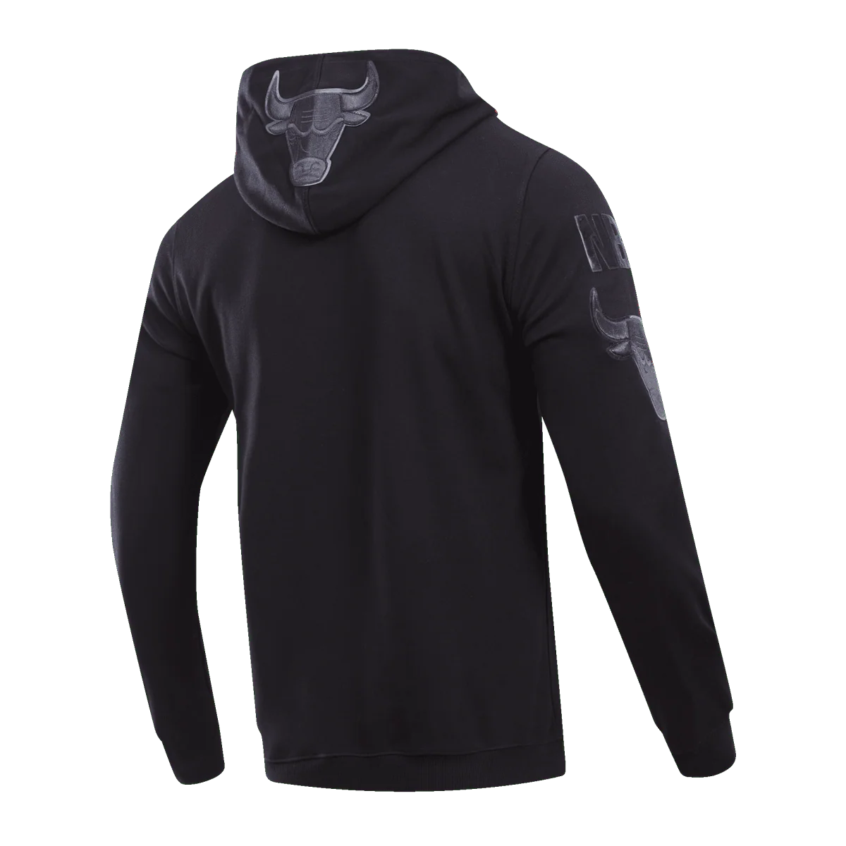 NBA CHICAGO BULLS TRIPLE BLACK LOGO HOODIE TP