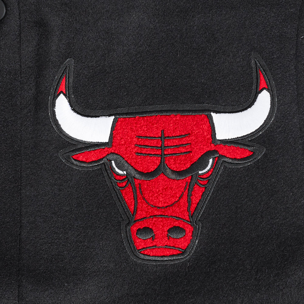 NBA CHICAGO BULLS AREA CODE MEN'S RIB WOOL VARSITY JACKET