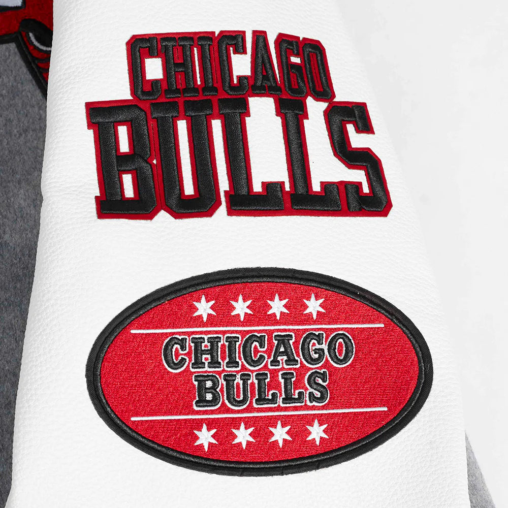 NBA CHICAGO BULLS AREA CODE MEN'S RIB WOOL VARSITY JACKET