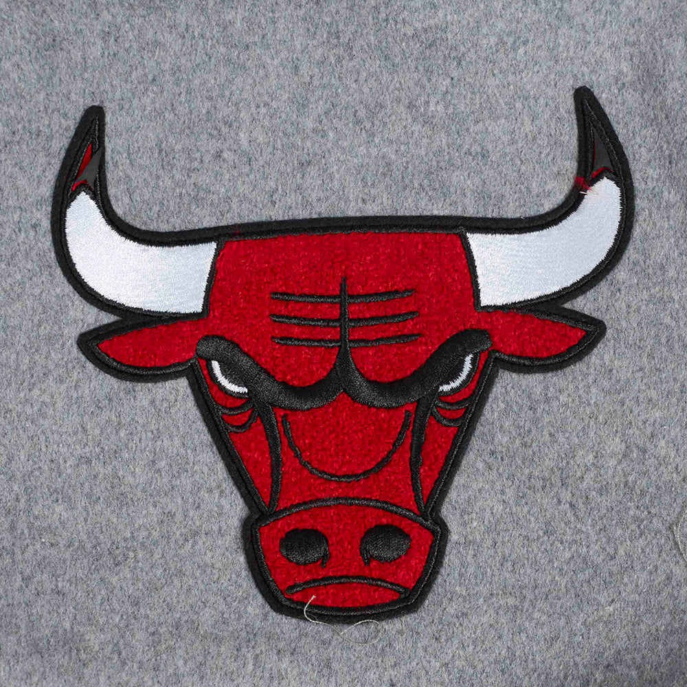 NBA CHICAGO BULLS AREA CODE MEN'S RIB WOOL VARSITY JACKET