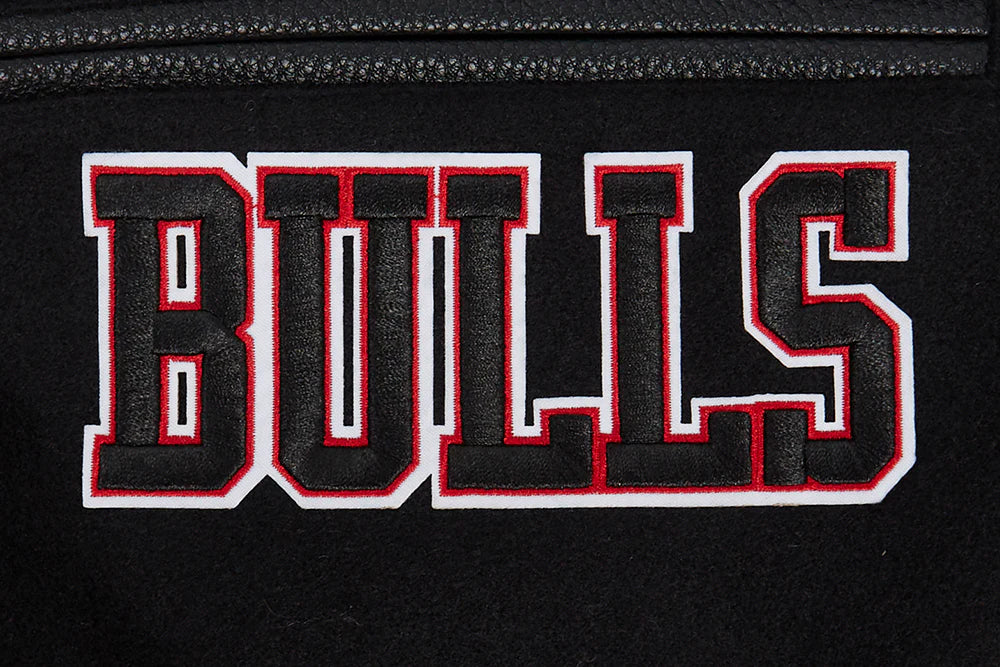 NBA CHICAGO BULLS TURN IT UP MEN'S RIB WOOL VARSITY JACKET