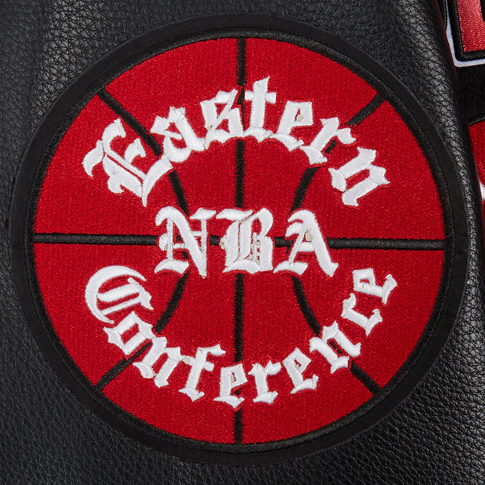 NBA CHICAGO BULLS TURN IT UP MEN'S RIB WOOL VARSITY JACKET