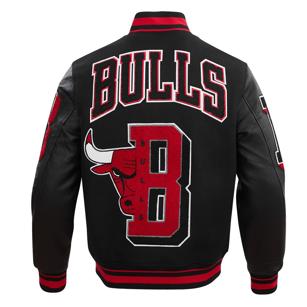 CHICAGO BULLS MASH UP WOOL VARSITY JACKET