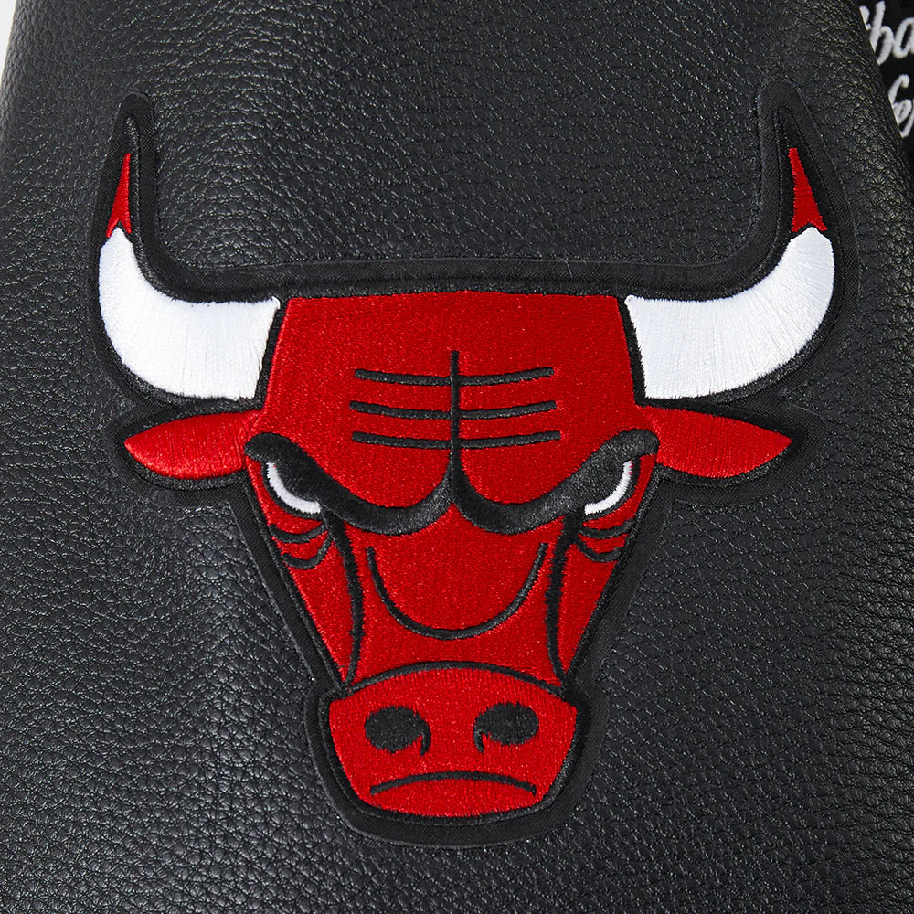 NBA CHICAGO BULLS TEAM PENNANTS MEN'S RIB WOOL VARSITY JACKET