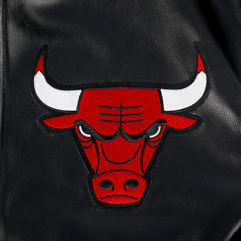 NBA CHICAGO BULLS CITY SIGNATURE MEN'S LEATHER VARSITY JACKET