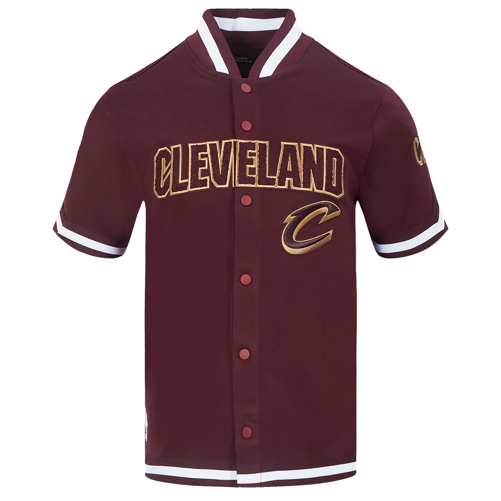 NBA CLEVELAND CAVALIERS CLASSIC MEN'S PRO SS DOUBLE KNIT JACKET