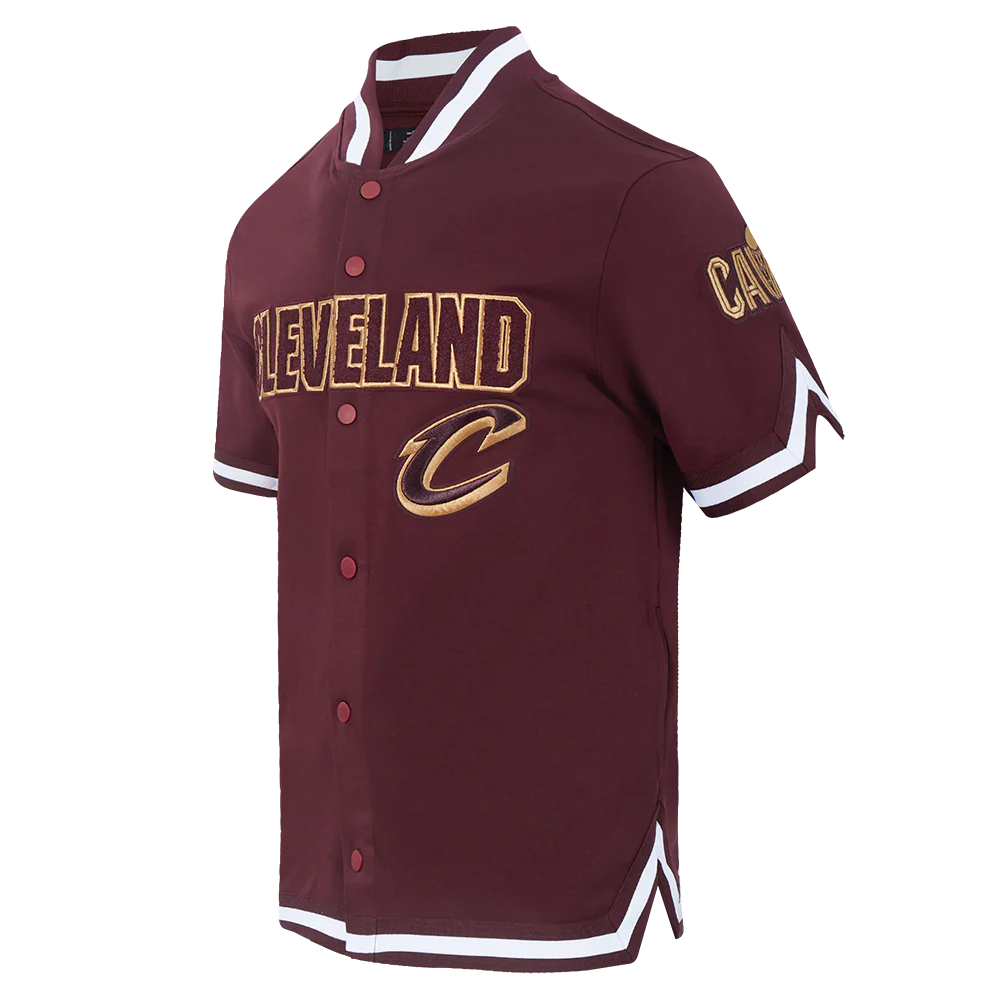 NBA CLEVELAND CAVALIERS CLASSIC MEN'S PRO SS DOUBLE KNIT JACKET