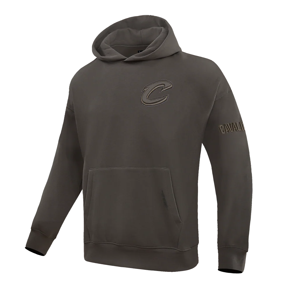 NBA CLEVELAND CAVALIERS NEUTRAL DROP SHOULDER MEN'S PULLOVER HOODIE