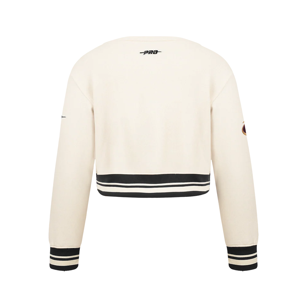 NBA CLEVELAND CAVALIERS RETRO CLASSIC BIG GIRLS RIB FLEECE CREWNECK