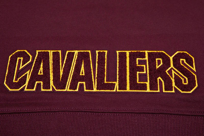 NBA CLEVELAND CAVALIERS CLASSIC WOMEN'S CROPPED PULLOVER HOODIE