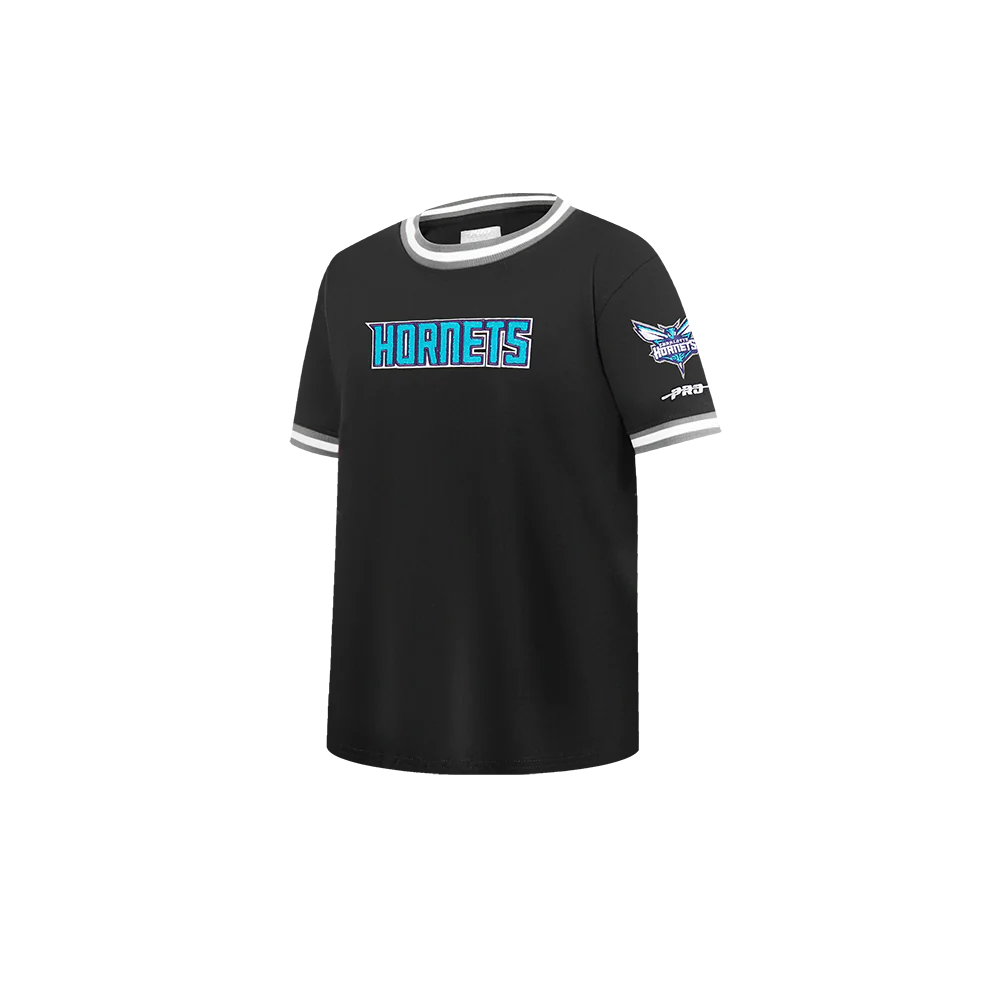 NBA CHARLOTTE HORNETS CLASSIC TODDLER BOYS SHORT SLEEVE STRIPED RIB TEE