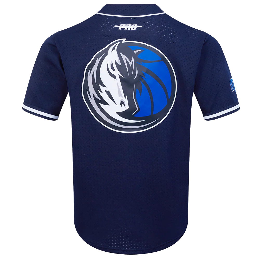 NBA DALLAS MAVERICKS MAX CHRISTIE #00 CLASSIC MESH PNN MEN'S MESH BUTTON DOWN SHIRT