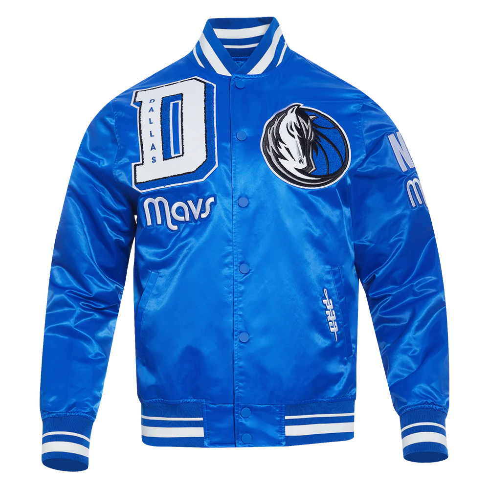 NBA DALLAS MAVERICKS MASHUP MEN'S RIB SATIN JACKET