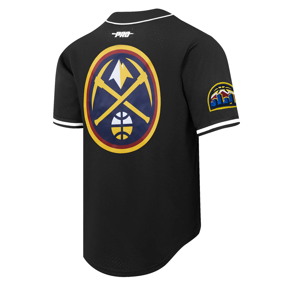 NBA DENVER NUGGETS NIKOLA JOKIC #15 CLASSIC PLAYER NAME AND NUMBER MEN'S MESH BUTTON DOWN SHIRT