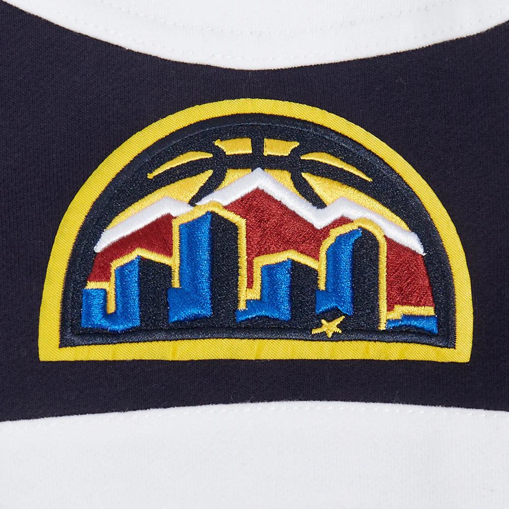 NBA DENVER NUGGETS NIKOLA JOKIC #15 CLASSIC MEN'S FLEECE COLORBLOCK PULLOVER HOODIE