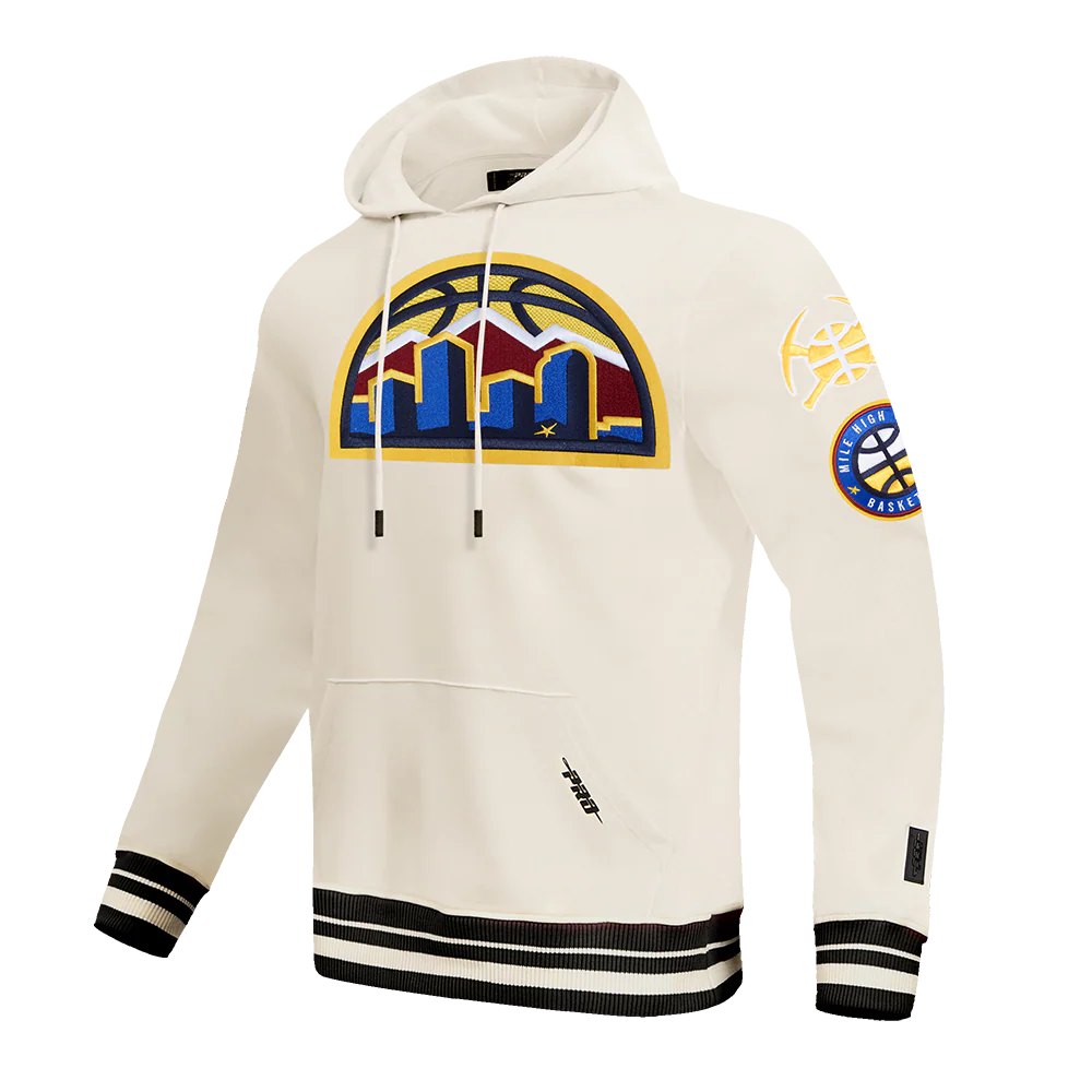 NBA DENVER NUGGETS RETRO CLASSIC MEN'S RIB PULLOVER HOODIE