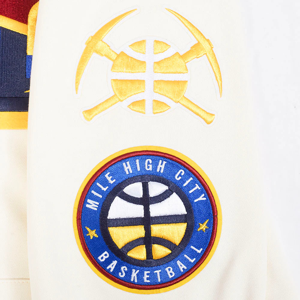 NBA DENVER NUGGETS RETRO CLASSIC MEN'S RIB PULLOVER HOODIE