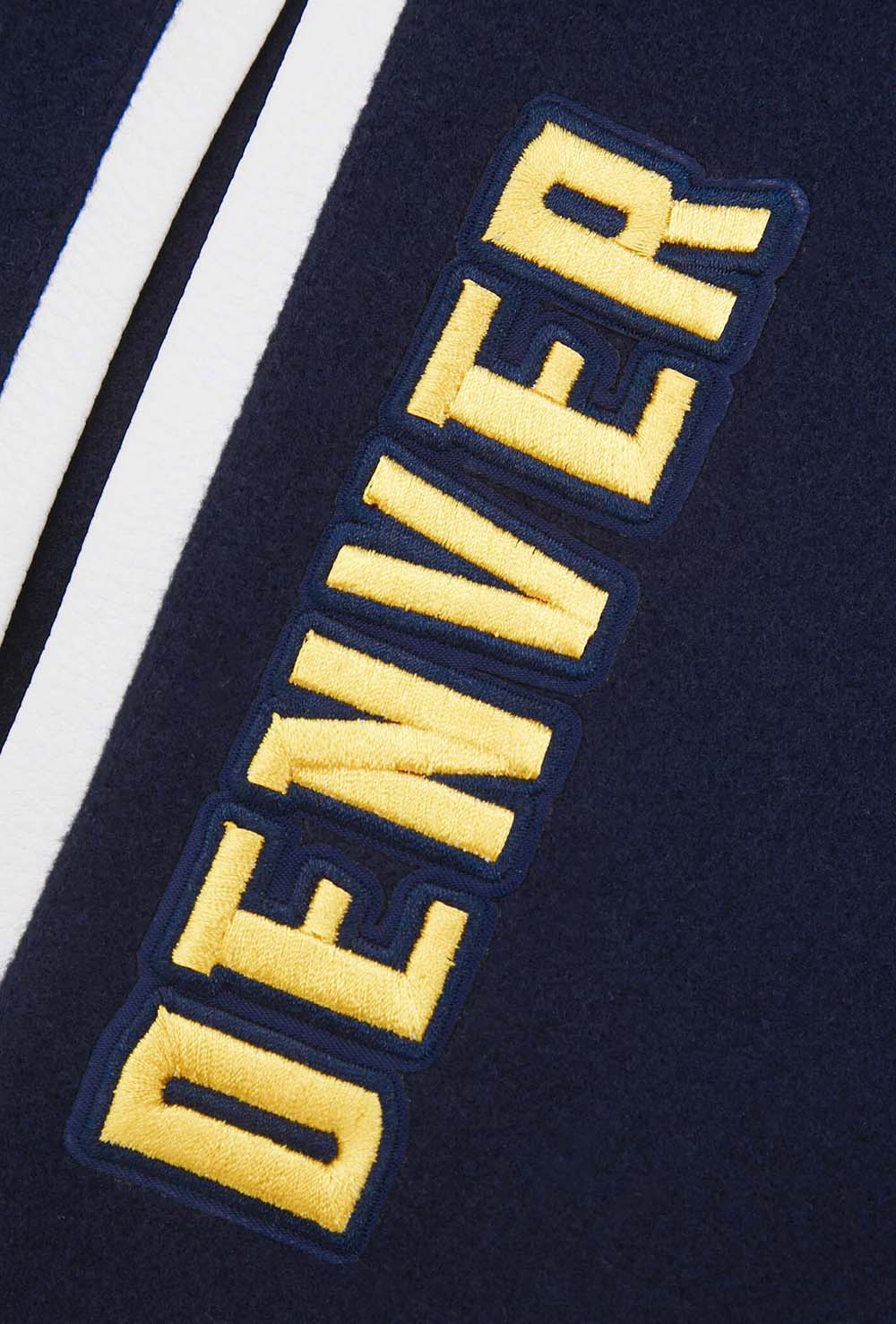 NBA DENVER NUGGETS MASHUP MEN'S RIB WOOL VARSITY JACKET