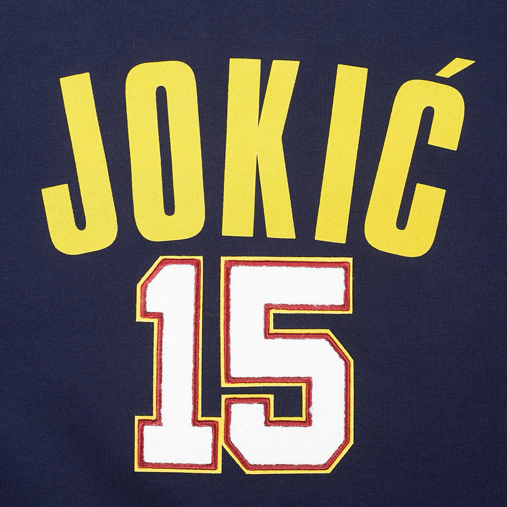 NBA DENVER NUGGETS NIKOLA JOKIC #15 CLASSIC PLAYER NAME AND NUMBER WOMEN'S SJ SLIM FIT TEE