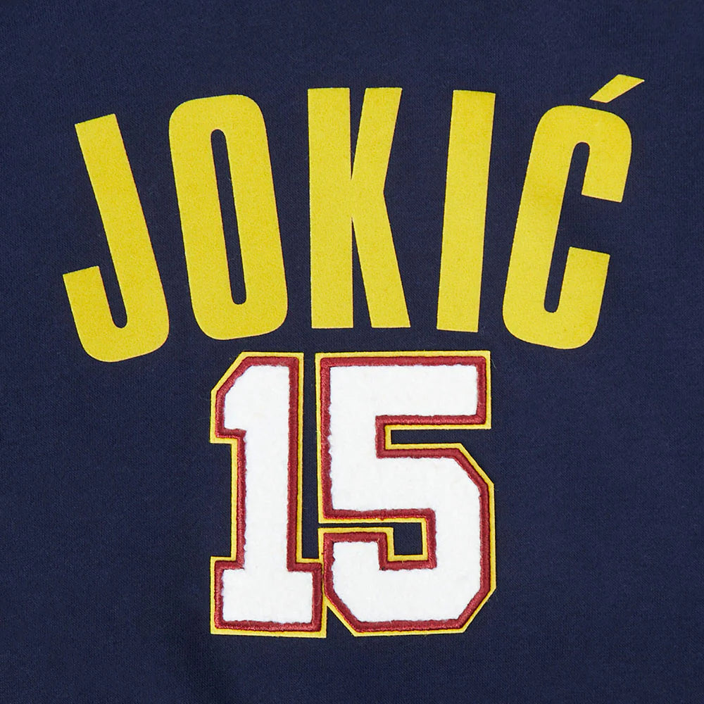 NBA DENVER NUGGETS NIKOLA JOKIC #15 CLASSIC PNN BIG BOY'S FLEECE PO HOODIE