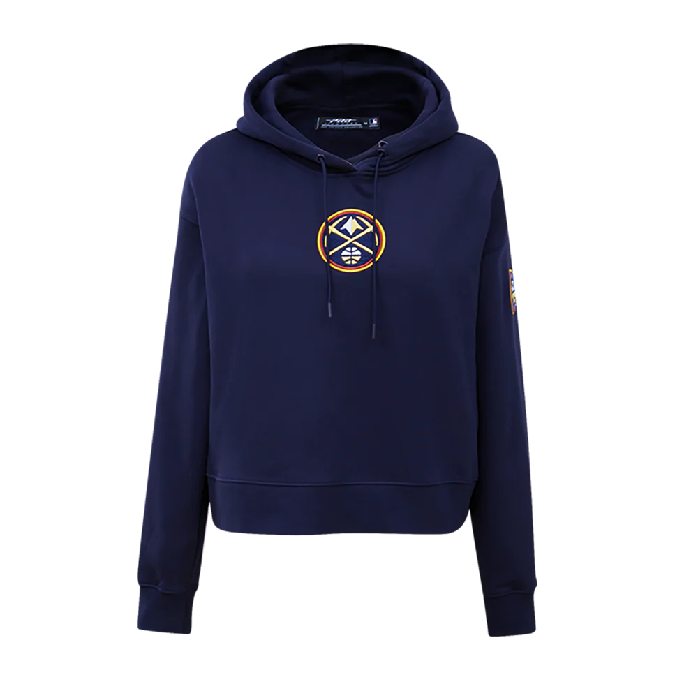 NBA DENVER NUGGETS CLASSIC WOMEN'S CROPPED PULLOVER HOODIE