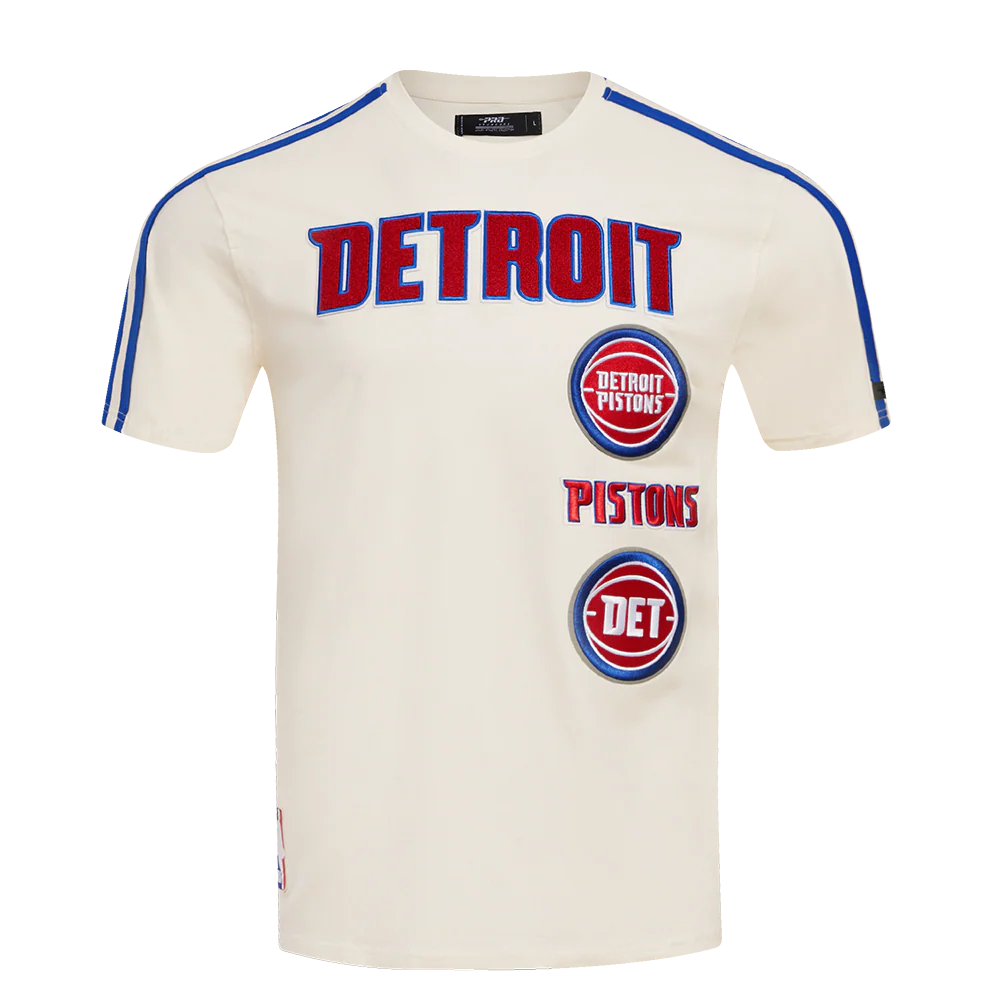 NBA DETROIT PISTONS RETRO CLASSIC MEN'S STRIPED TEE