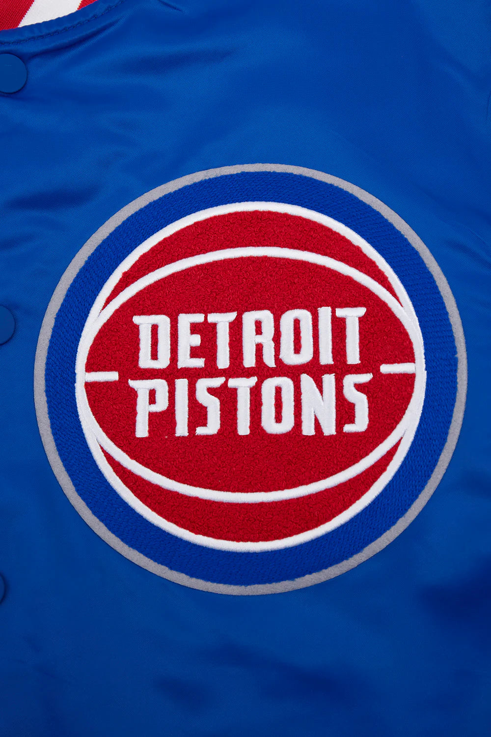 NBA DETROIT PISTONS MASHUP MEN'S RIB SATIN JACKET