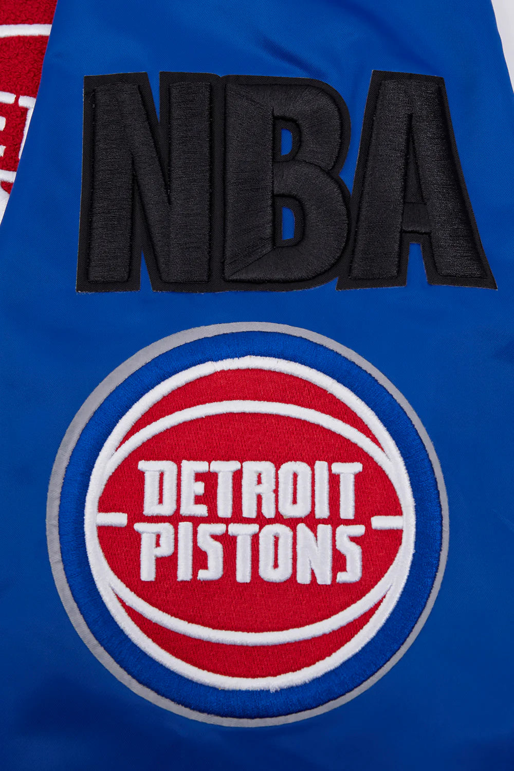 NBA DETROIT PISTONS MASHUP MEN'S RIB SATIN JACKET