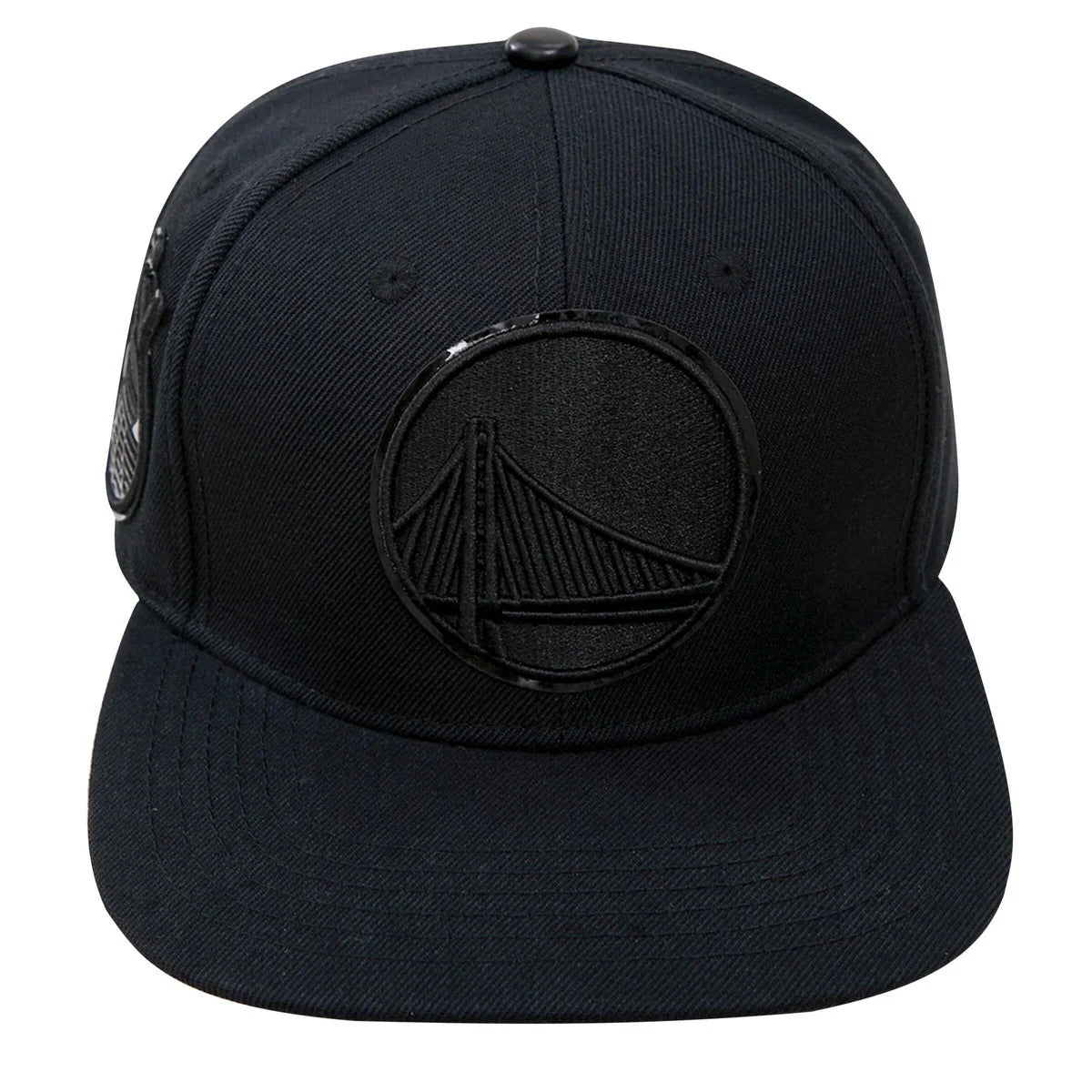 NBA GOLDEN STATE WARRIORS LOGO UNISEX SNAPBACK HAT TRIPLE BLACK