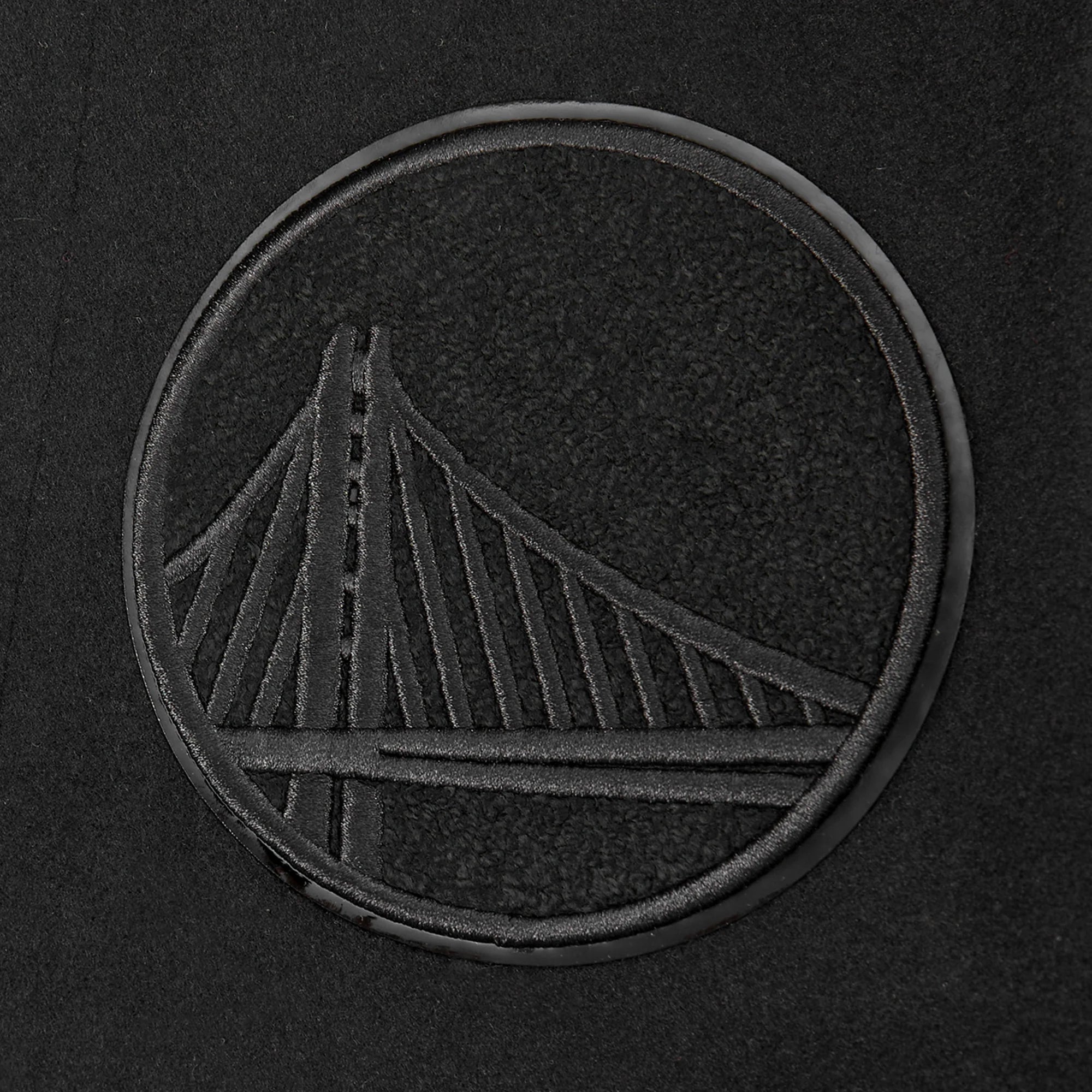 NBA GOLDEN STATE WARRIORS TRIPLE BLACK BIG BOYS WOOL VARSITY JACKET