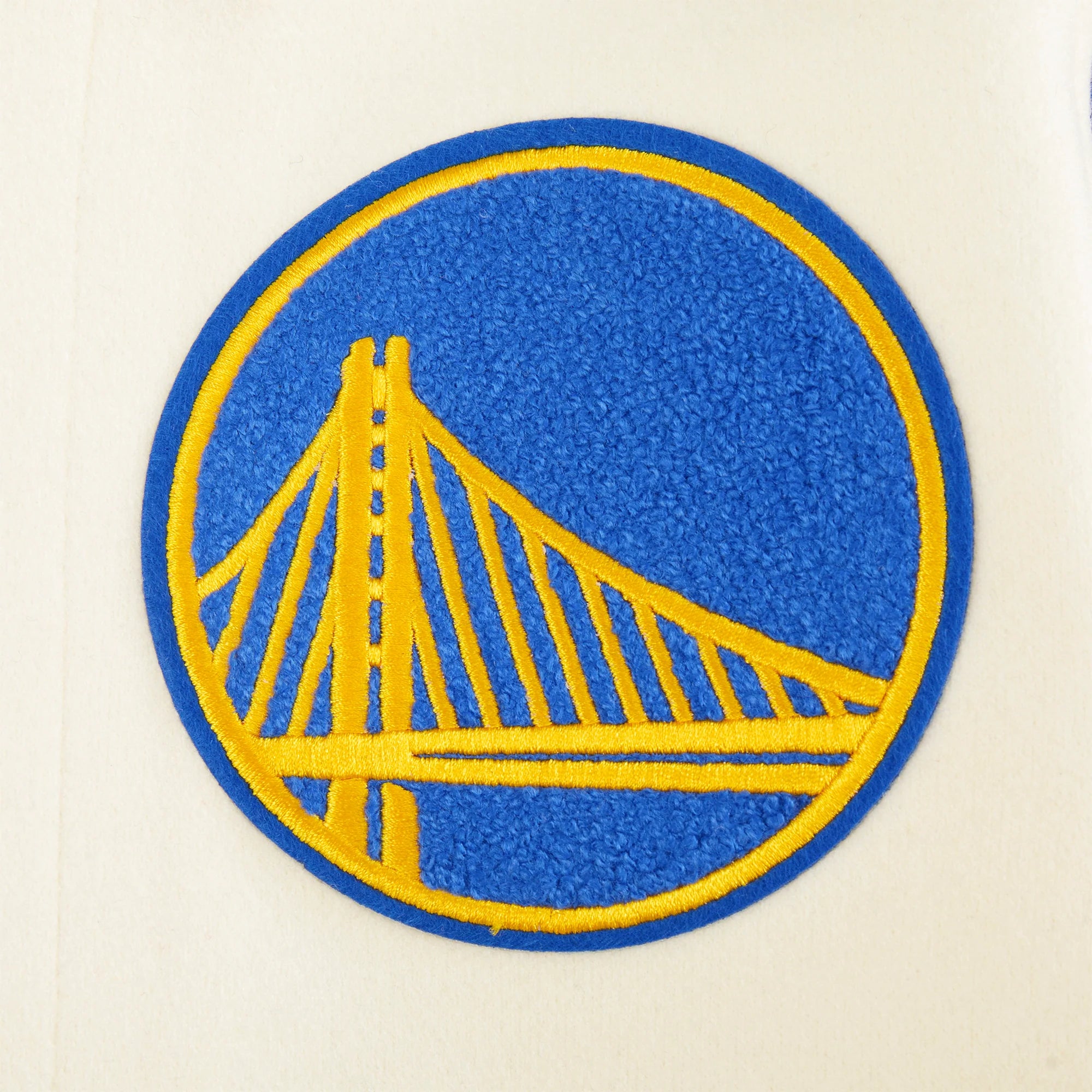 NBA GOLDEN STATE WARRIORS RETRO CLASSIC BIG BOYS RIB WOOL VARSITY JACKET