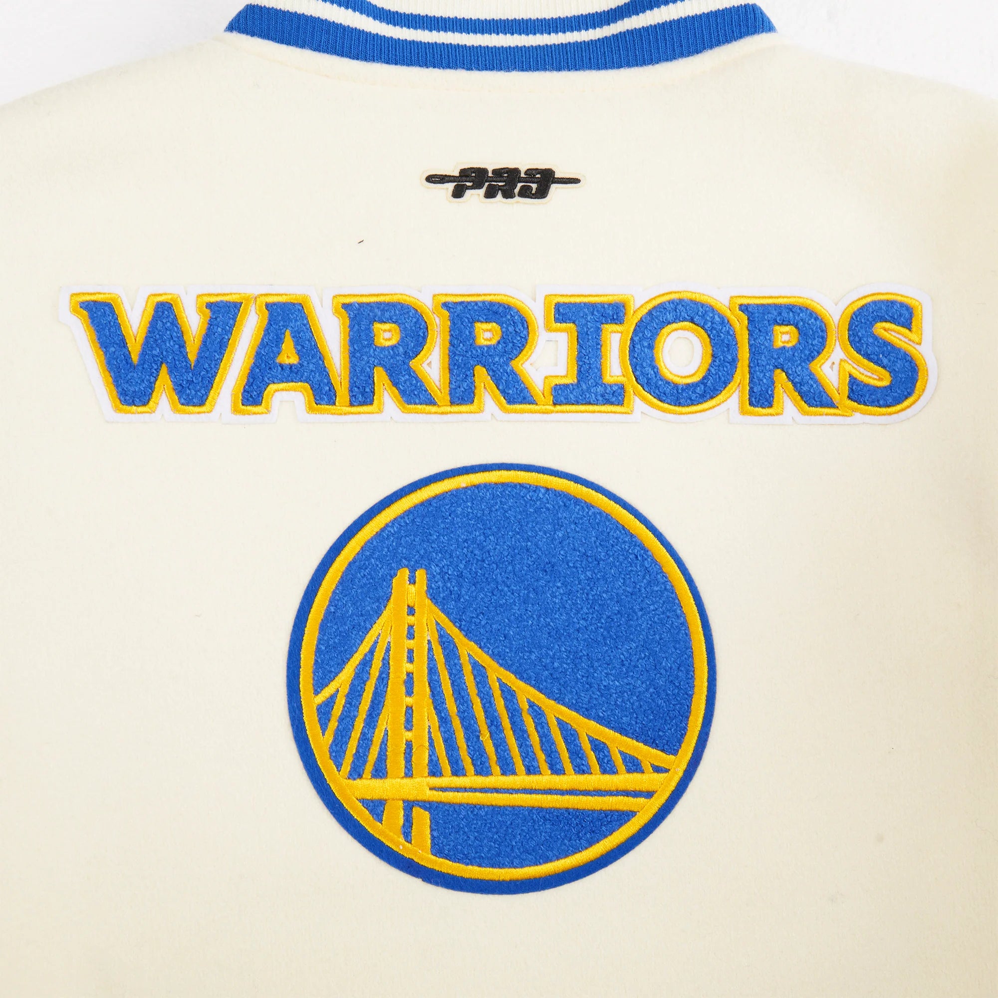 NBA GOLDEN STATE WARRIORS RETRO CLASSIC BIG BOYS RIB WOOL VARSITY JACKET
